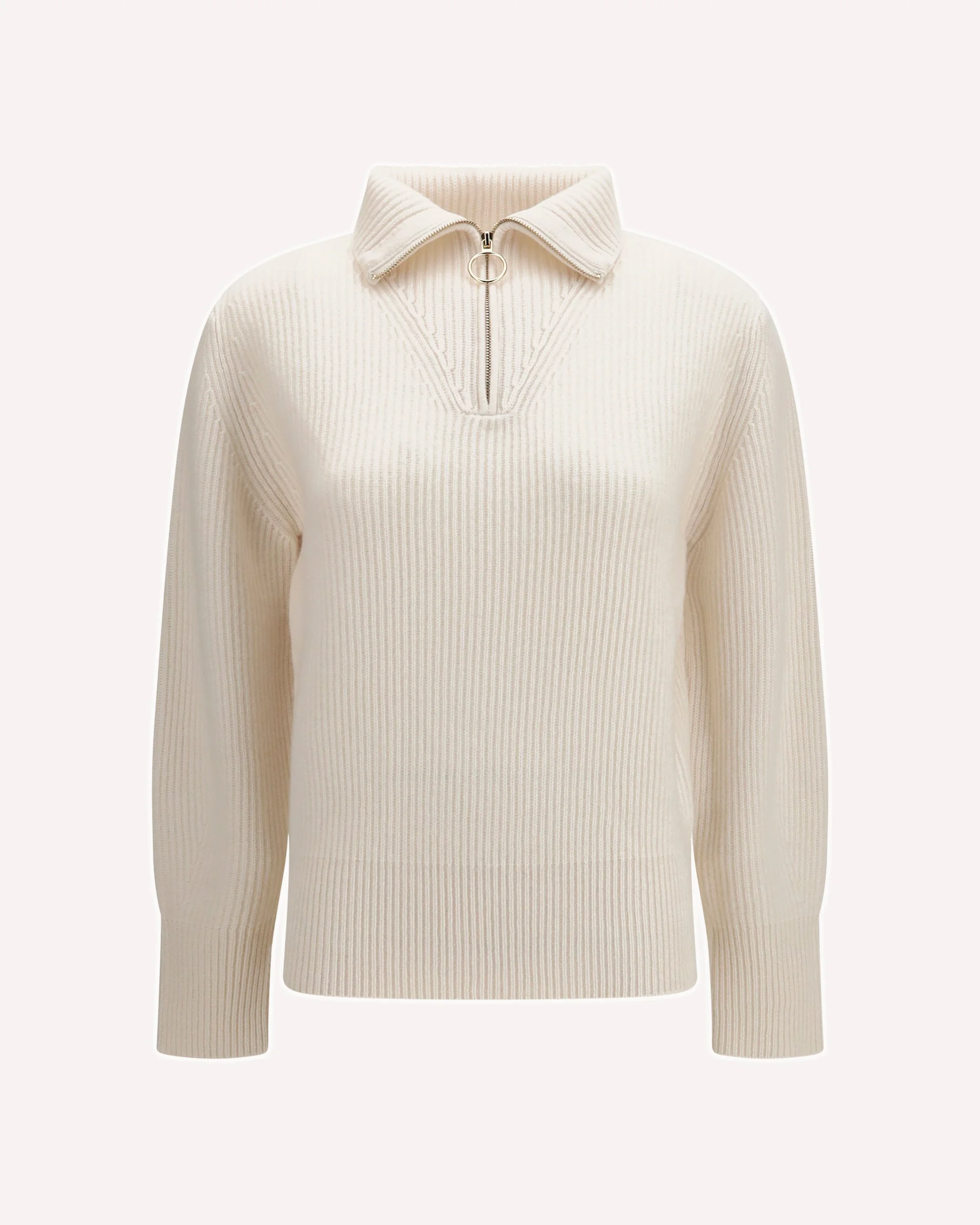 Wool and cashmere half zip Sweater - 1