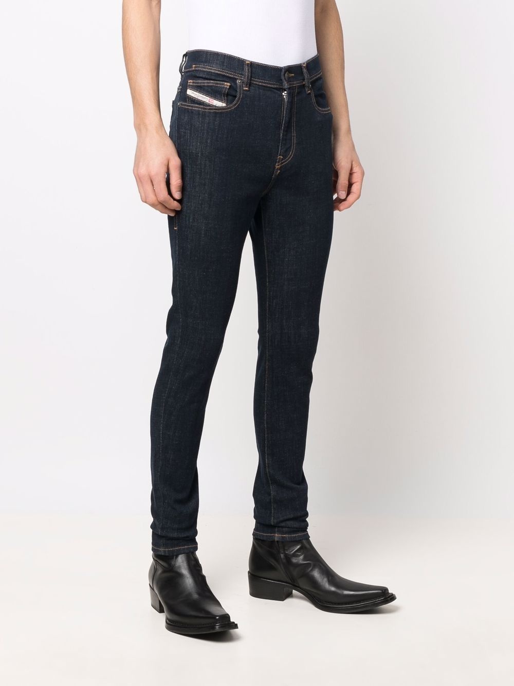 slim-cut denim jeans - 3