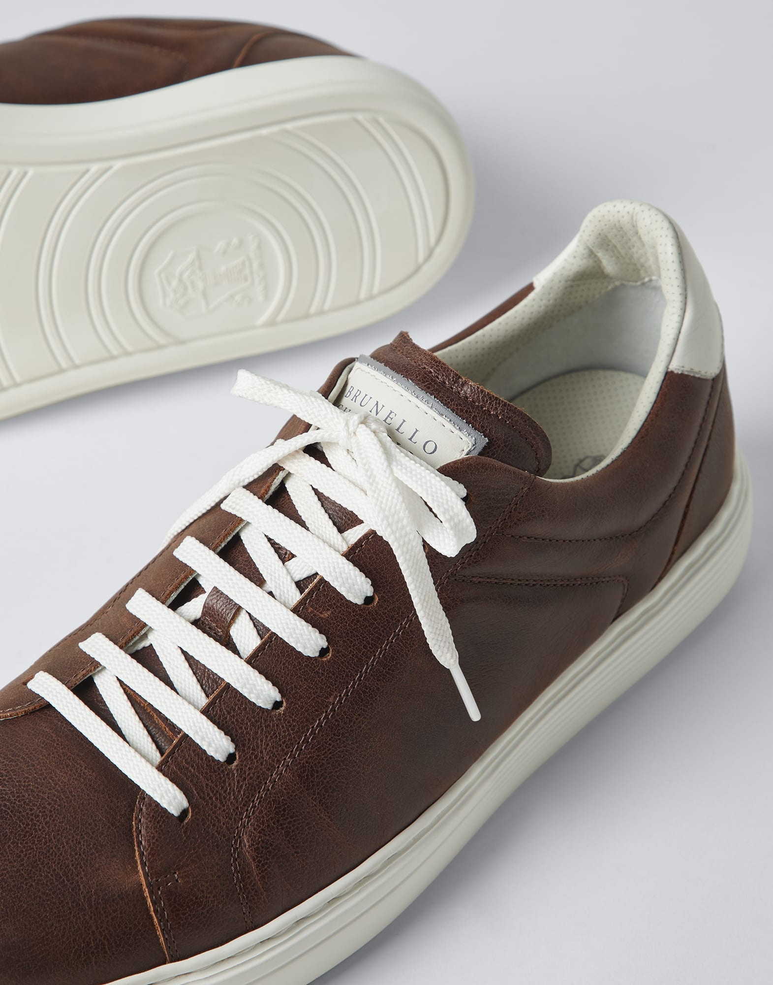Grained calfskin sneakers - 3