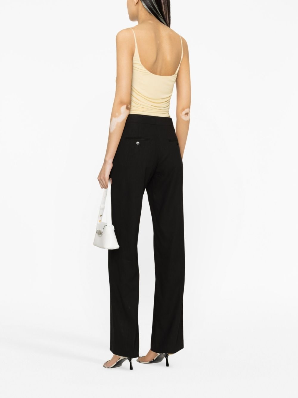 high-waisted tailored trousers - 3