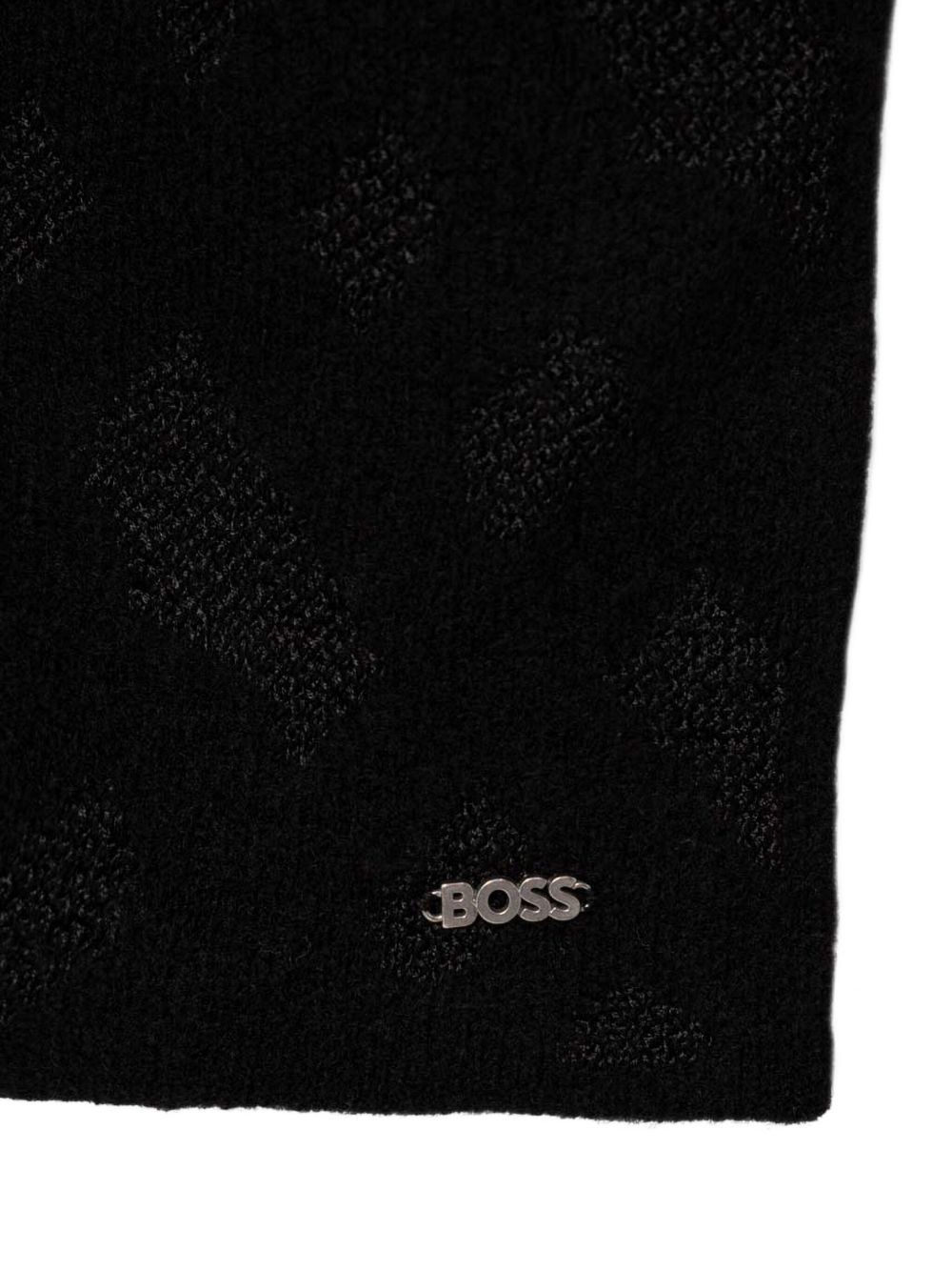 logo-lettering scarf - 2