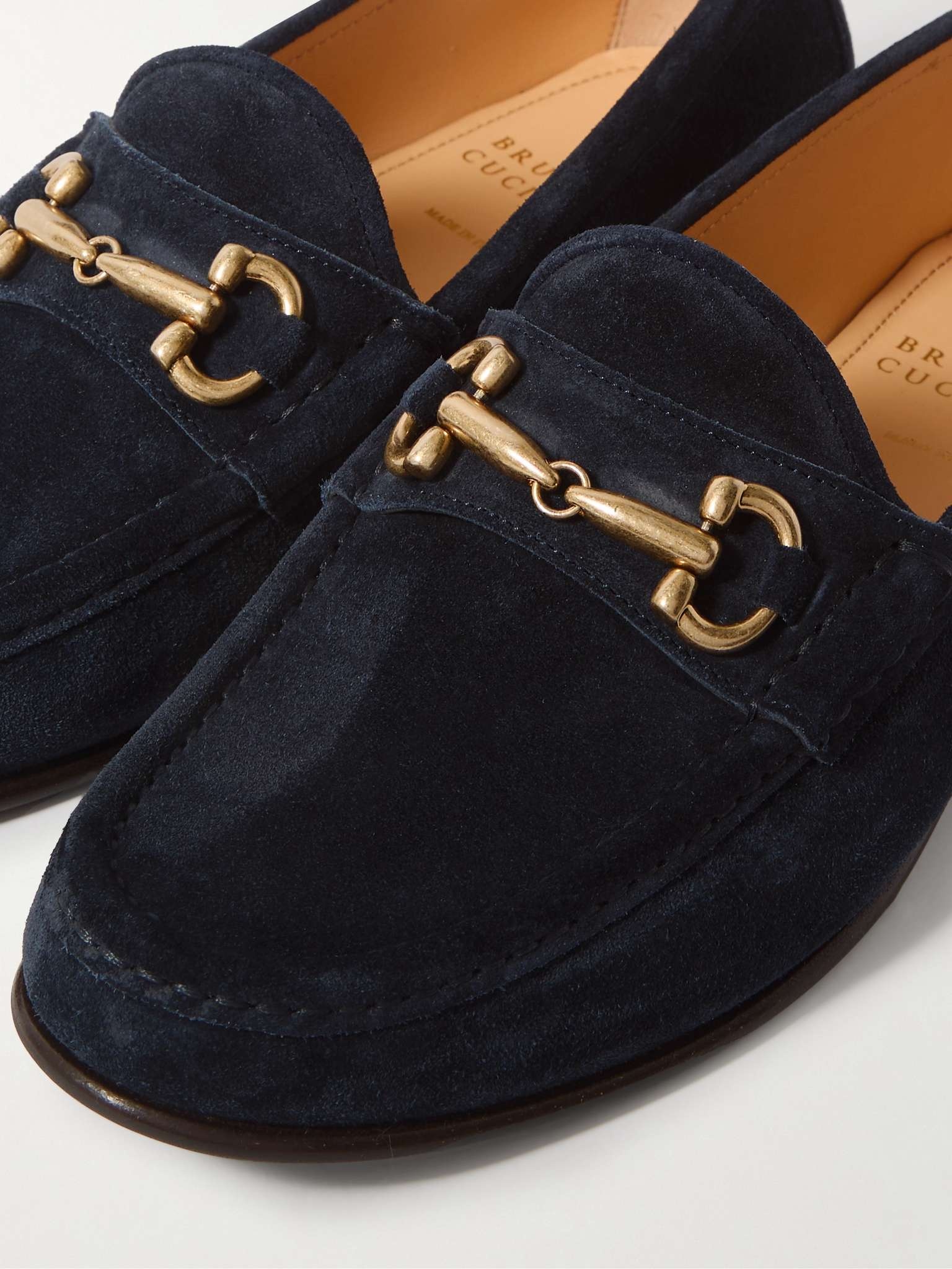 Horsebit-Embellished Suede Loafers - 6