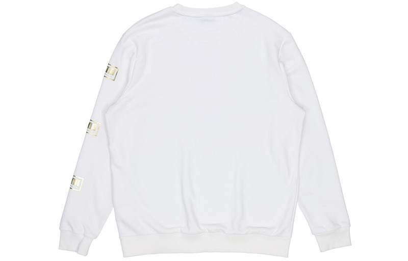 PUMA PUMA Holiday logo Bronzing Printing Casual Sports Round Neck Pullover White 586348-02 outlook