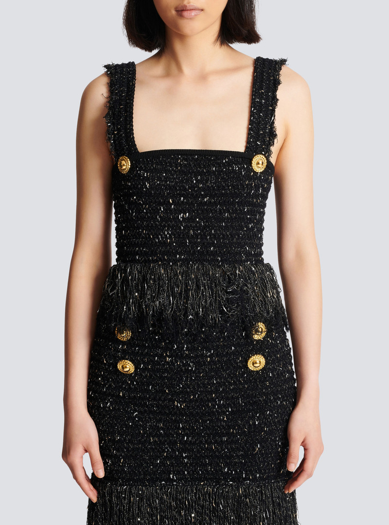 Lurex tweed strappy top 5