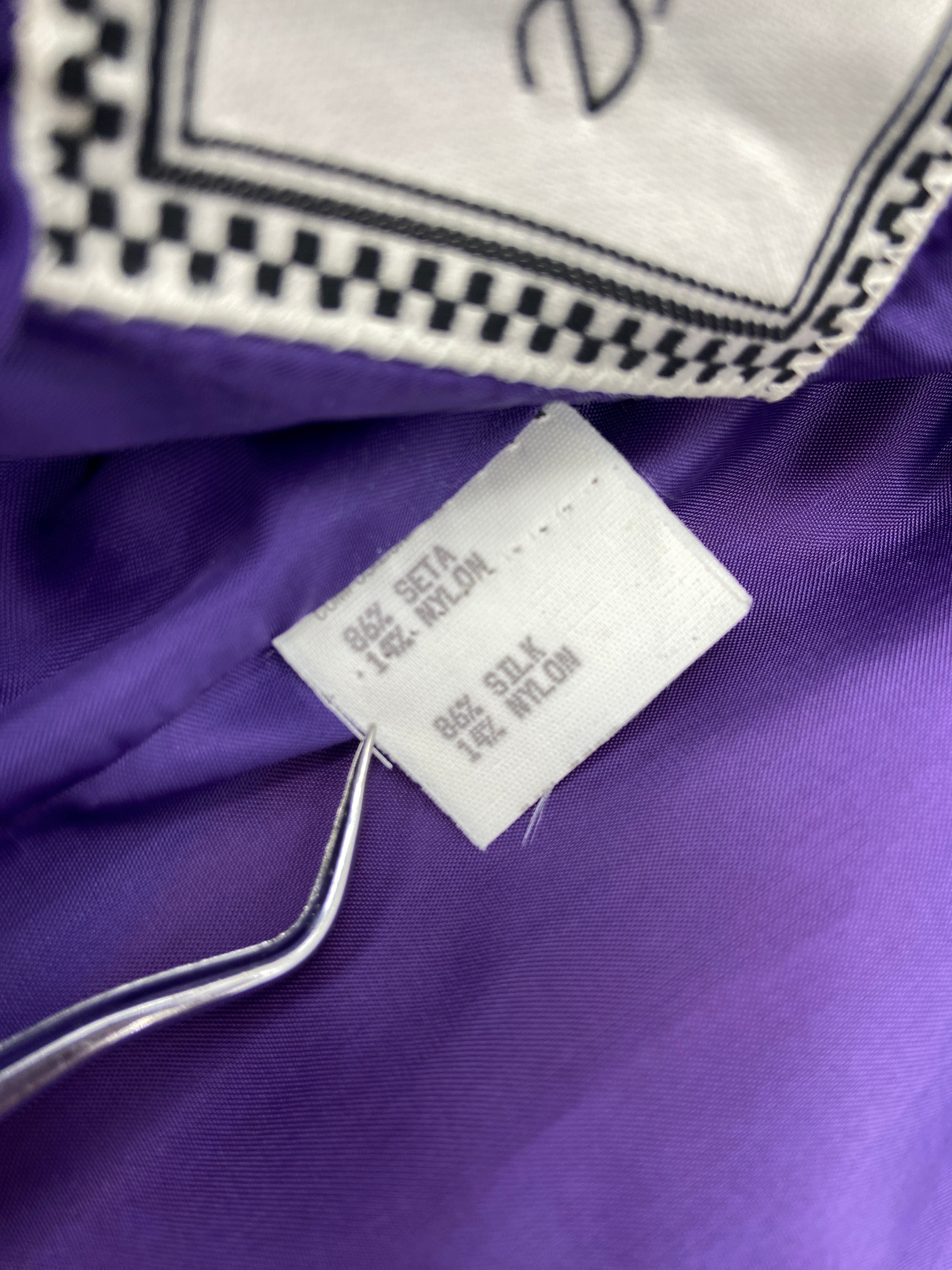 Gianni Versace Spring 1990 Colour Block Baroque Silk Blazer Jacket 44 - 22