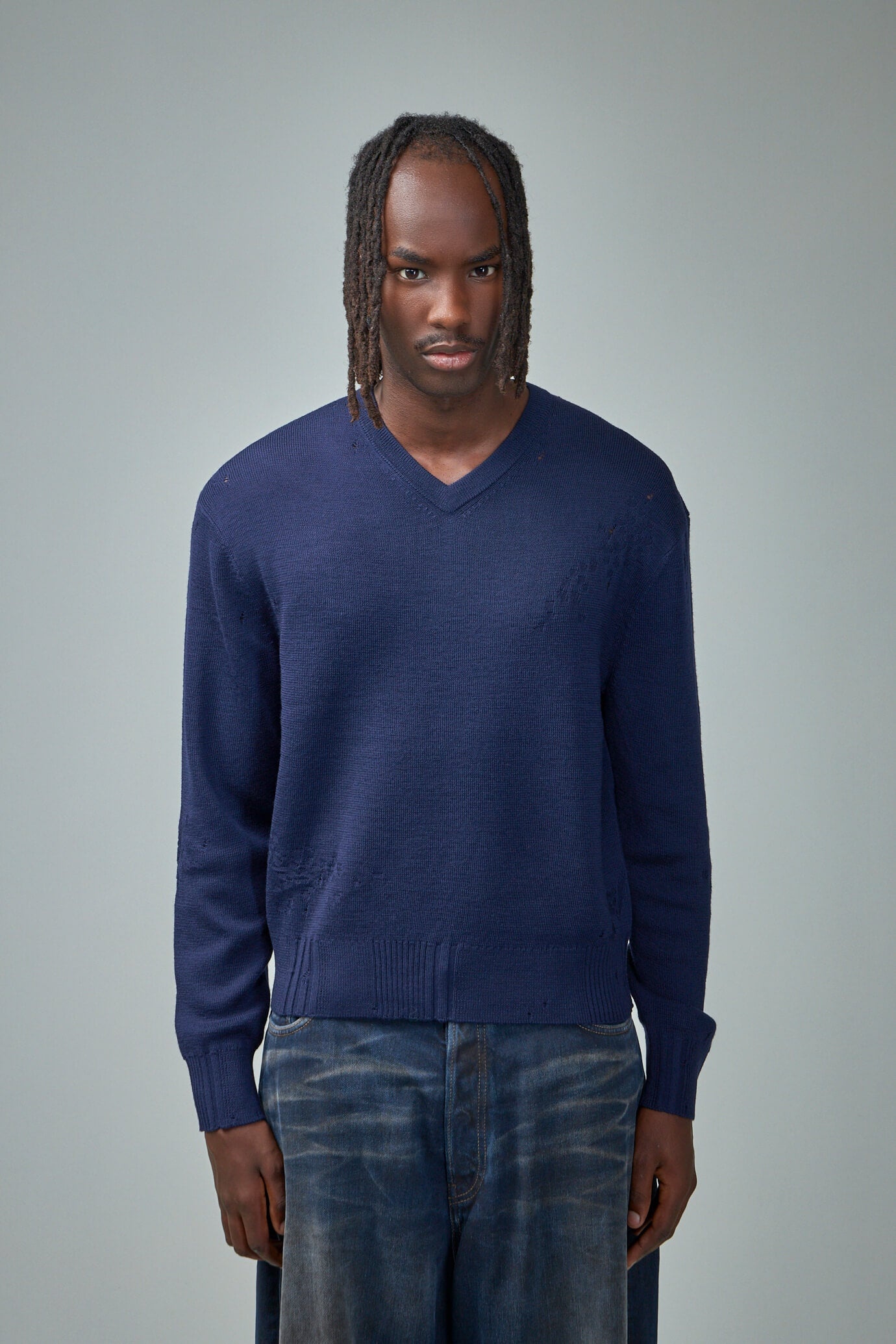 V-Neck Sweatshirt - 1