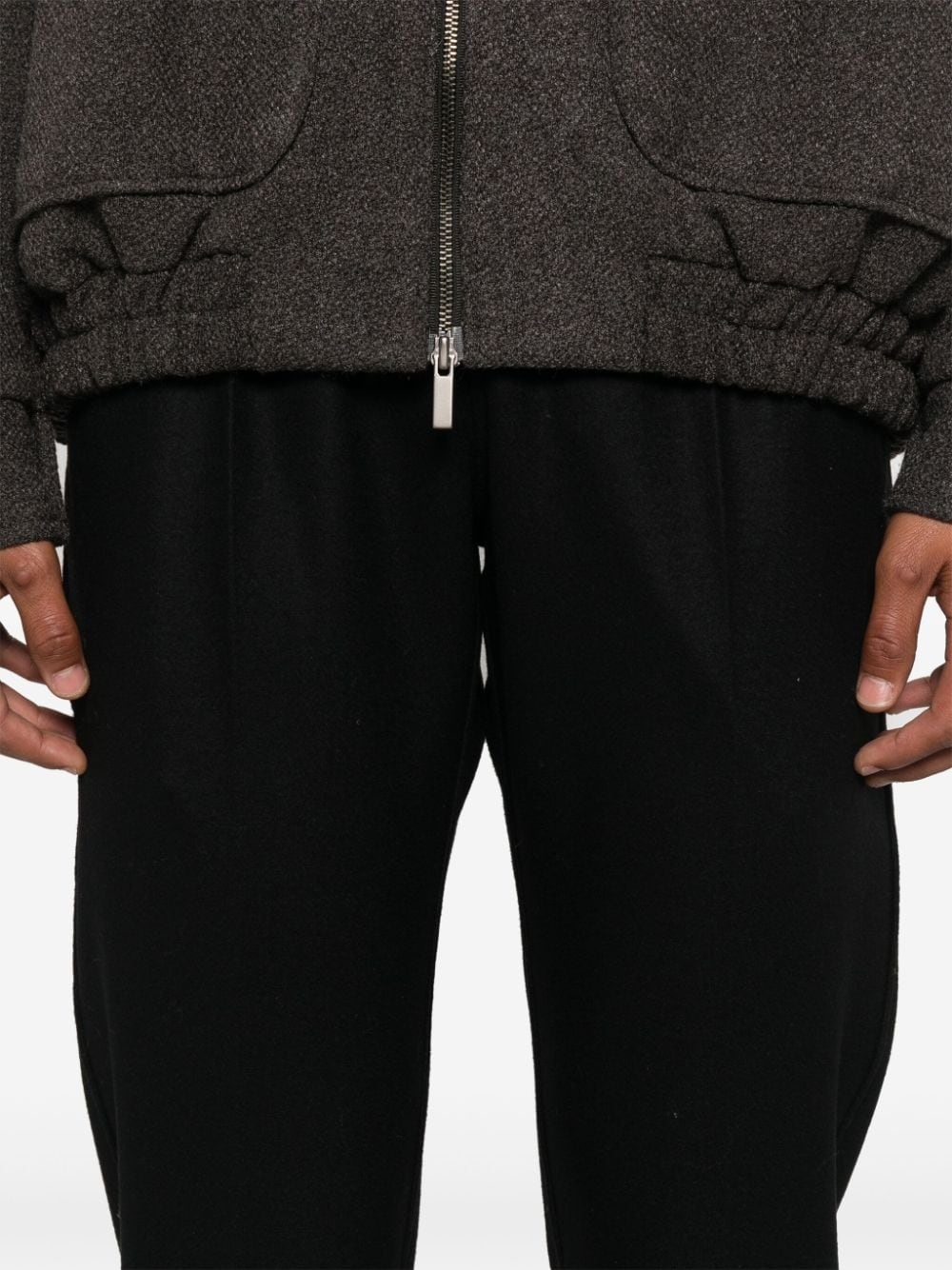 wool track pants - 5
