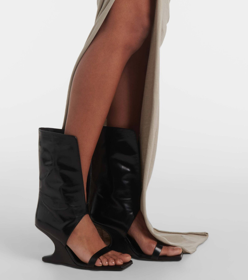 Ruched cotton jersey maxi skirt 5