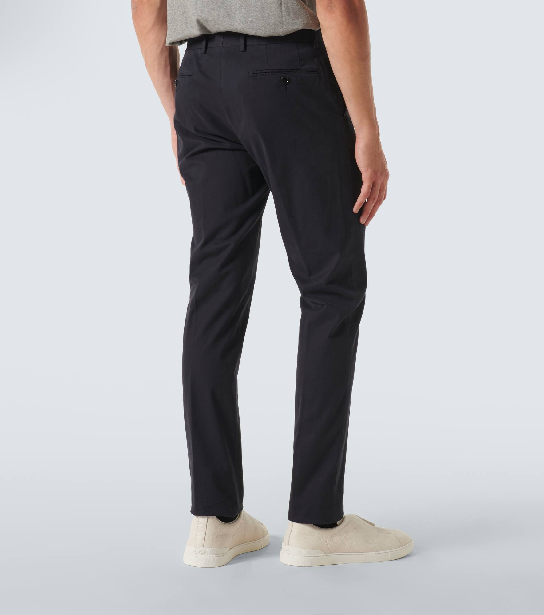 Cotton-blend chinos - 4