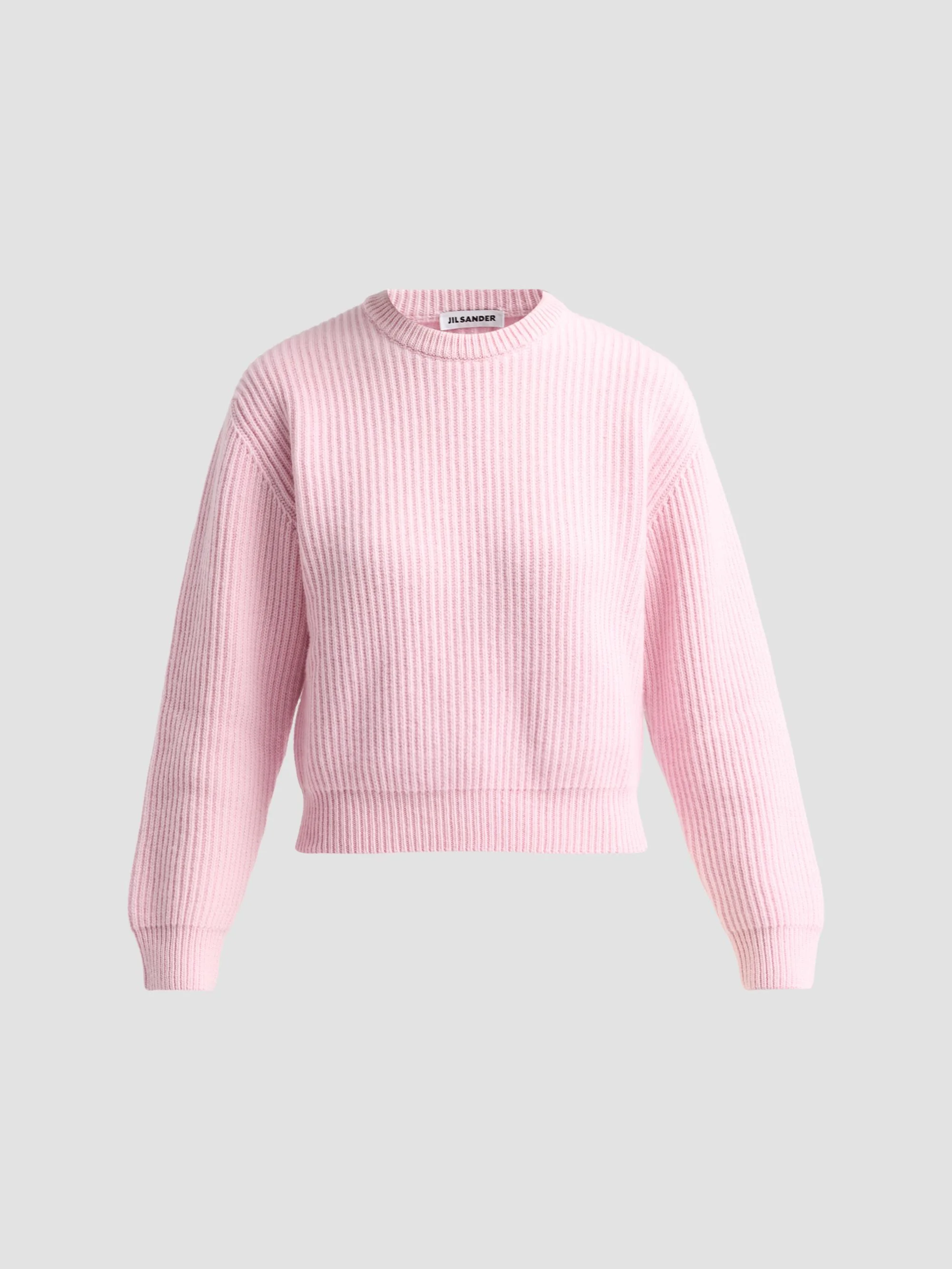 Women's Fisherman Knit Wool Sweater - Candy Pink - 1