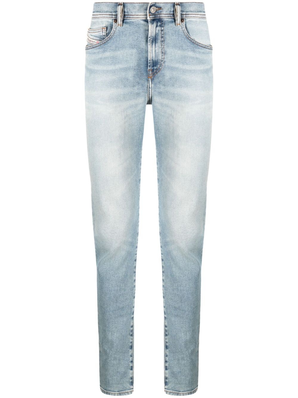 high-waist slim-fit jeans - 1