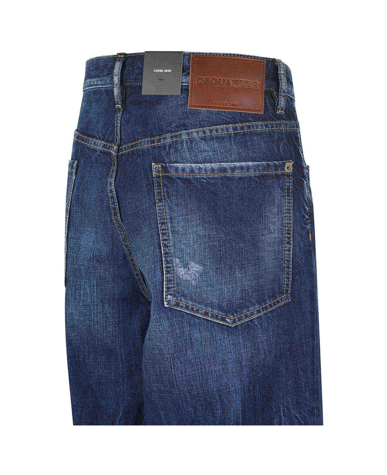 Be Cool Be Nice Wash Loose Jeans - 4