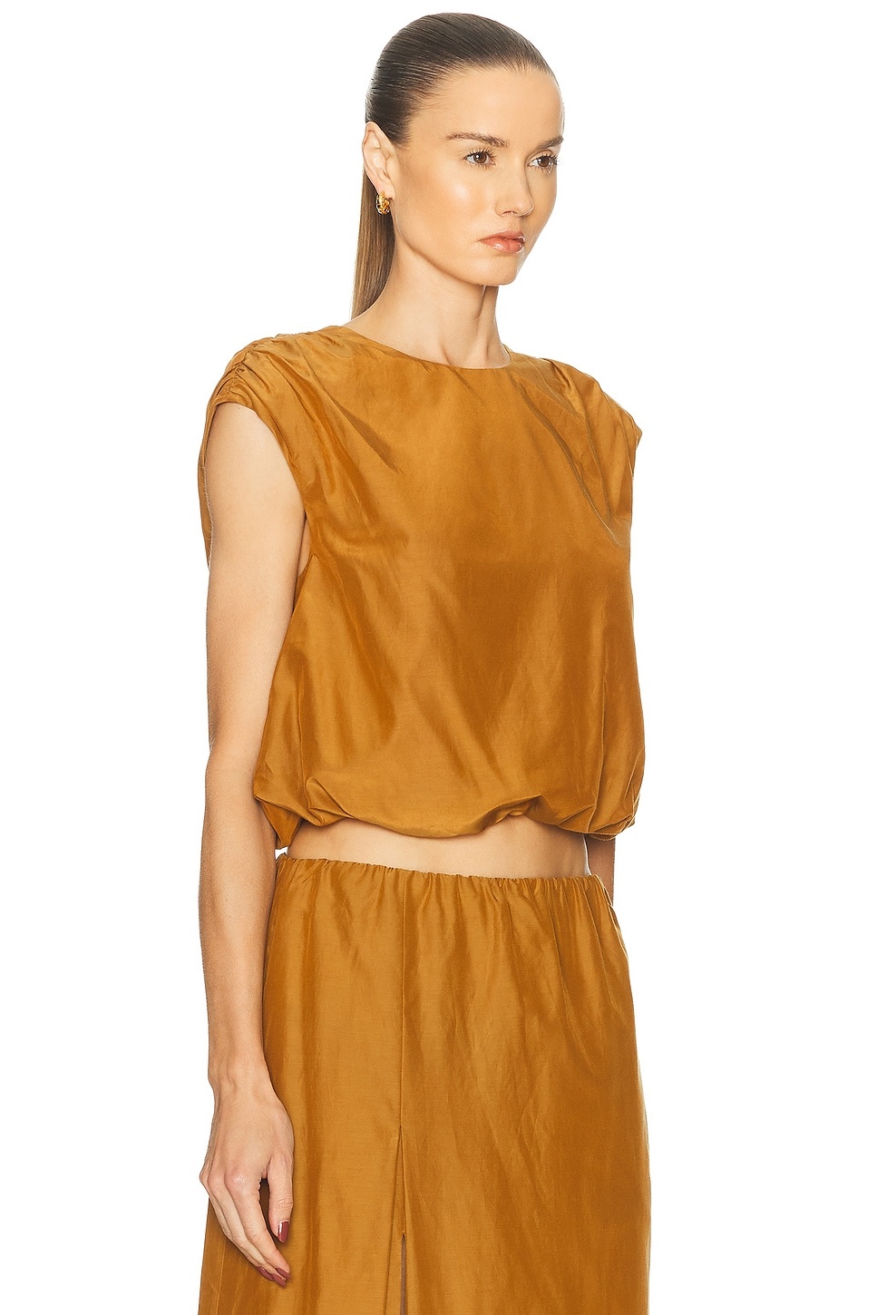 Cosma Gathered Sleeveless Top - 2