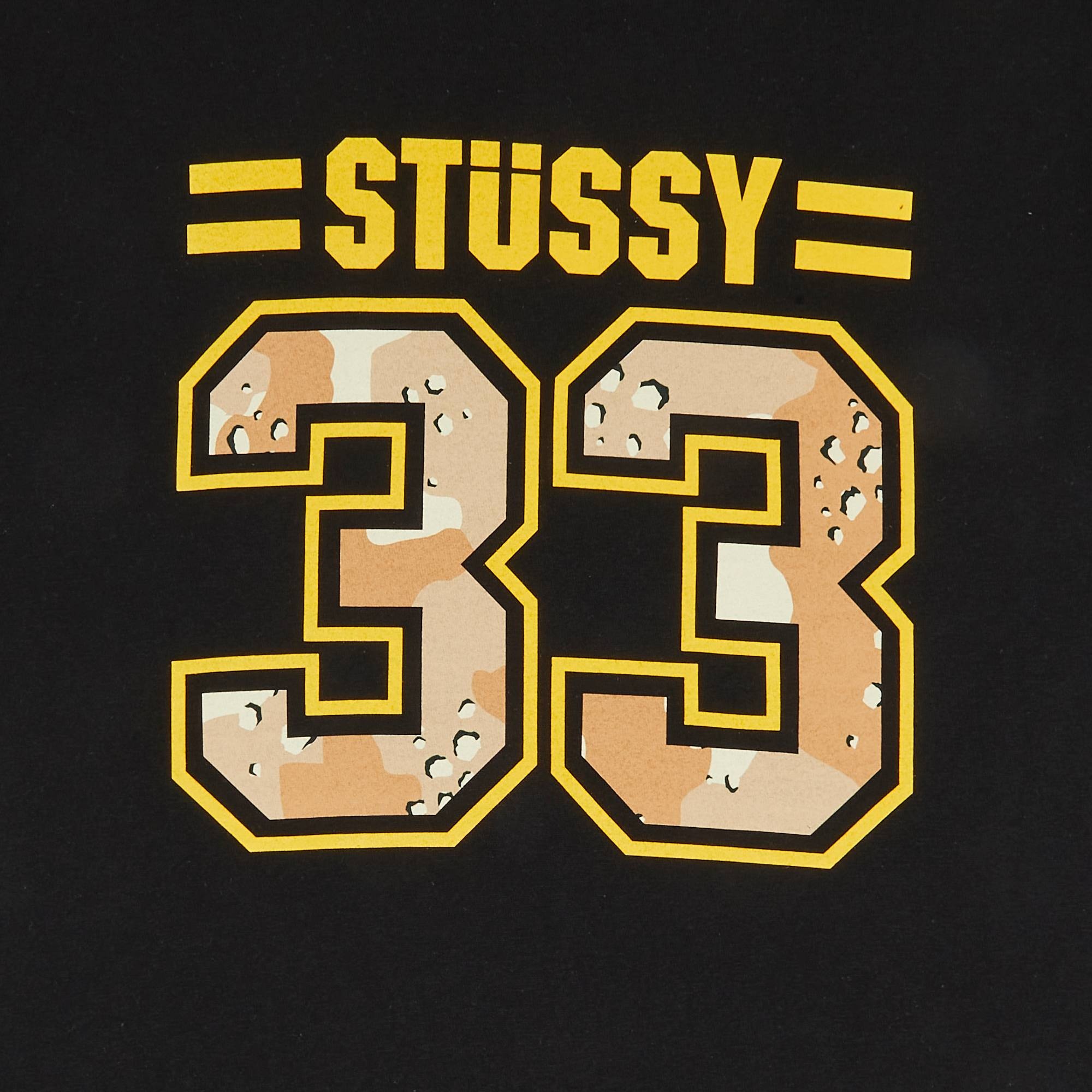 Stussy 33/80 Camo Tee 'Black' - 3