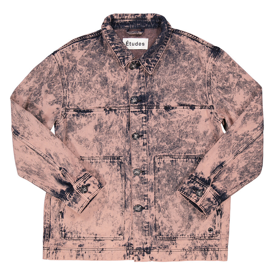 Etudes Hopper Overdye Denim Pink Shirt Jacket - 5
