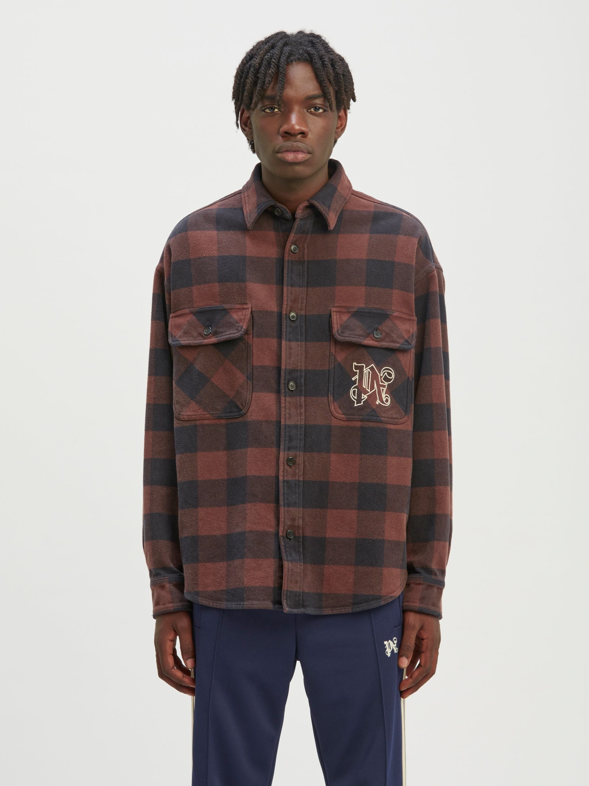 Monogram Check Overshirt - 3