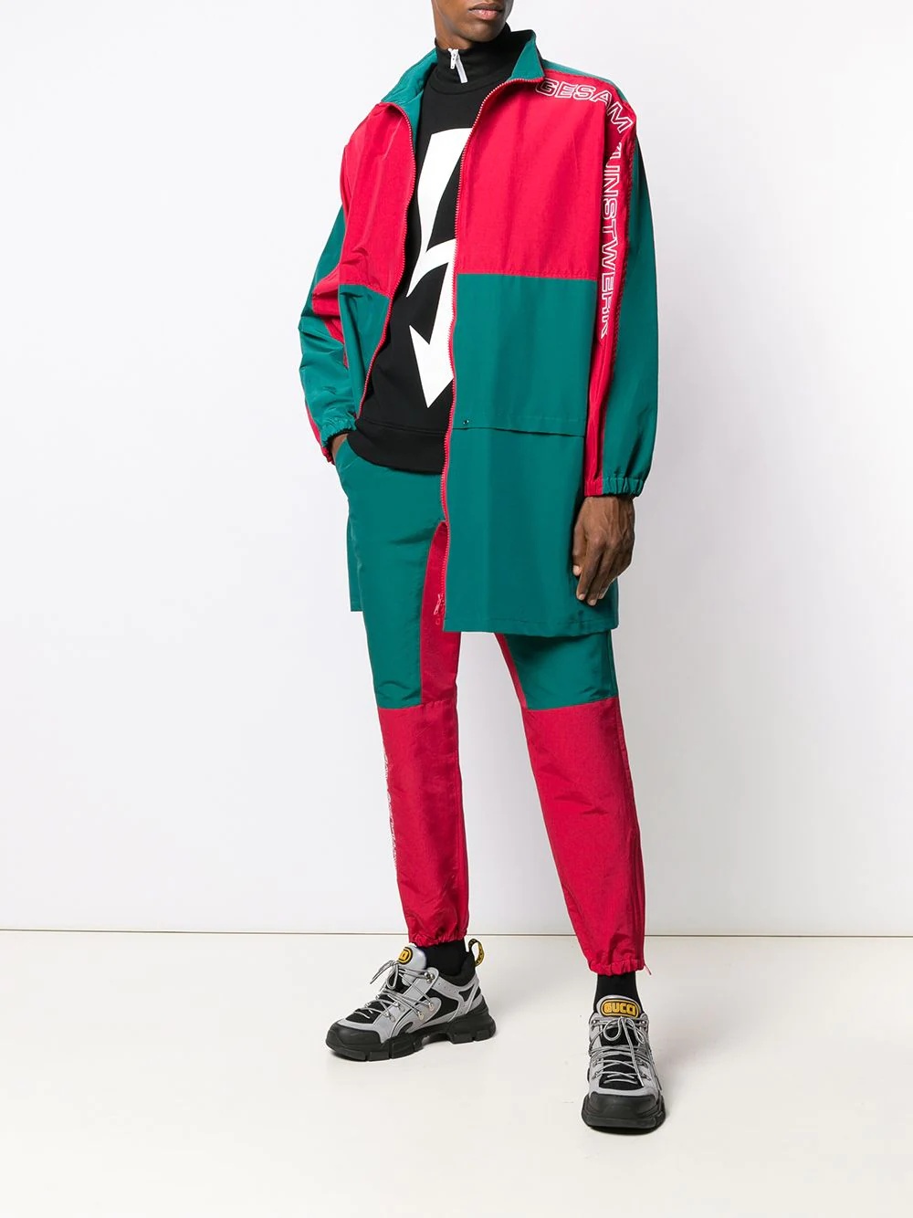 colour-block track trousers - 2