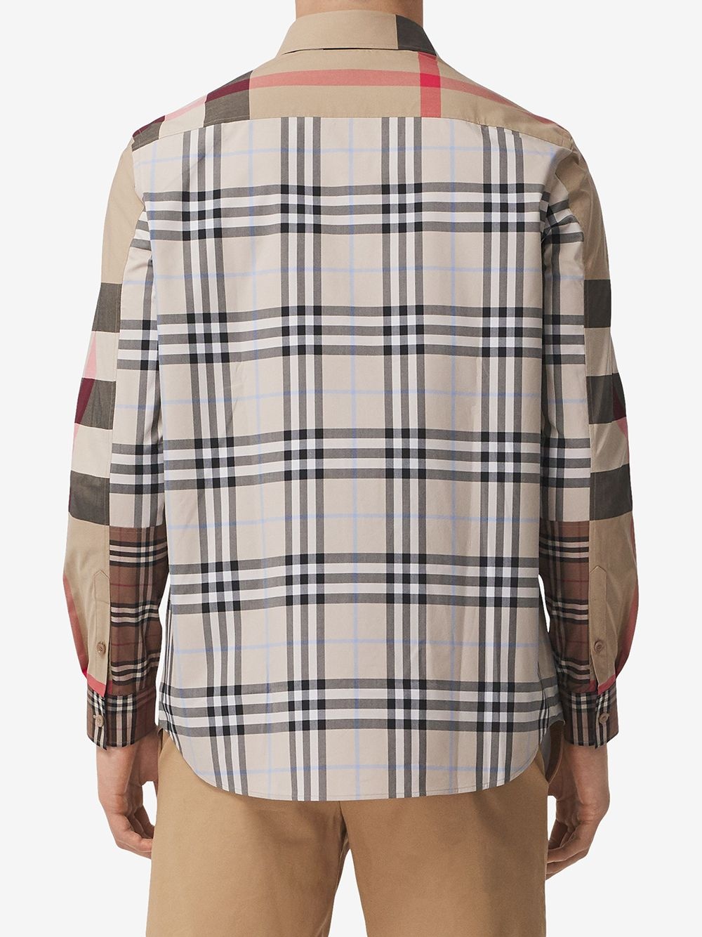 Contrast Check button-down shirt - 4