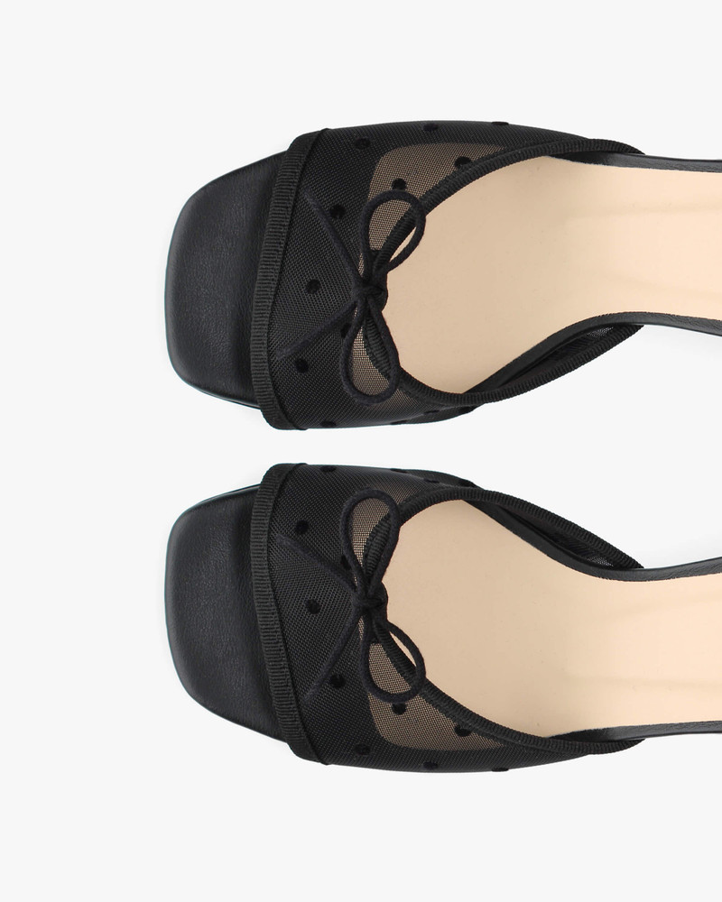 JORDANA HEELED MESH MULES 3