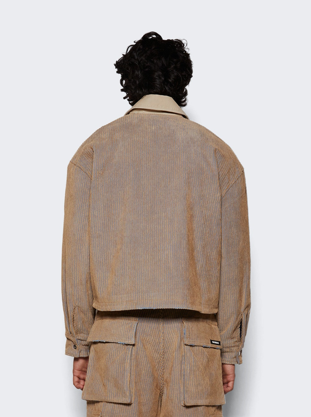 Corduroy Box Jacket Beige - 5
