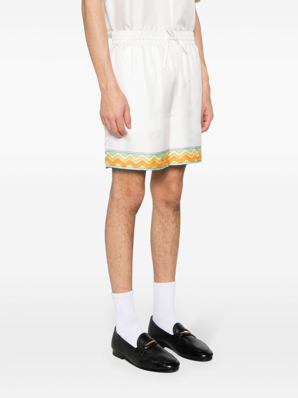 Afro Cubism silk shorts - 2