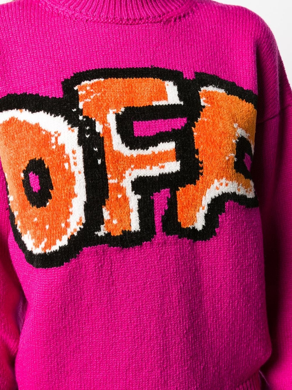 Graffiti logo intarsia jumper - 5