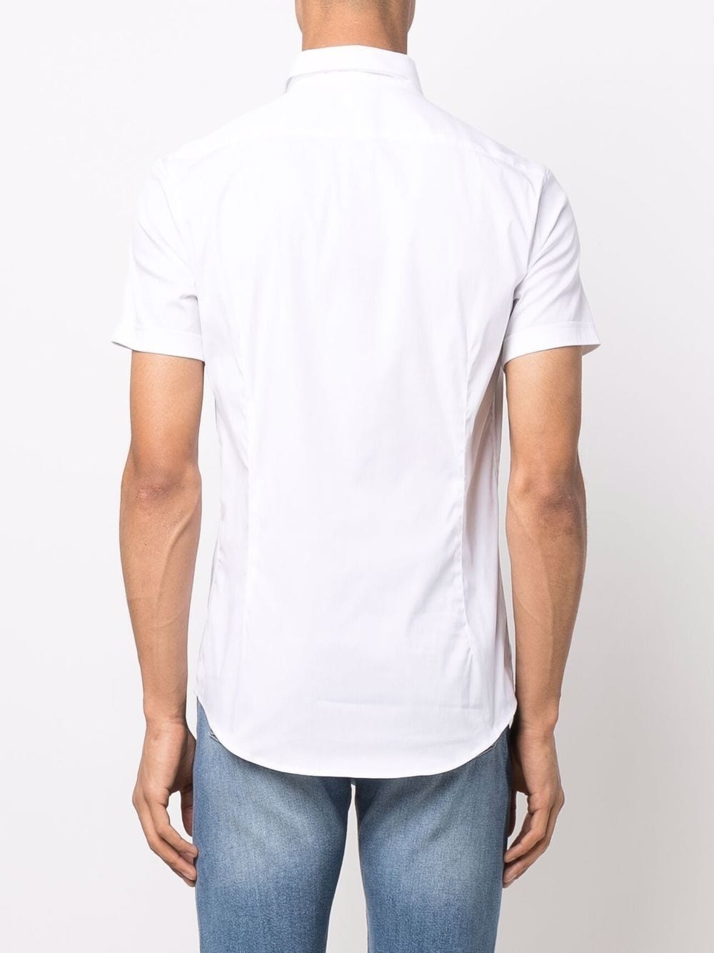 short-sleeved poplin shirt - 4
