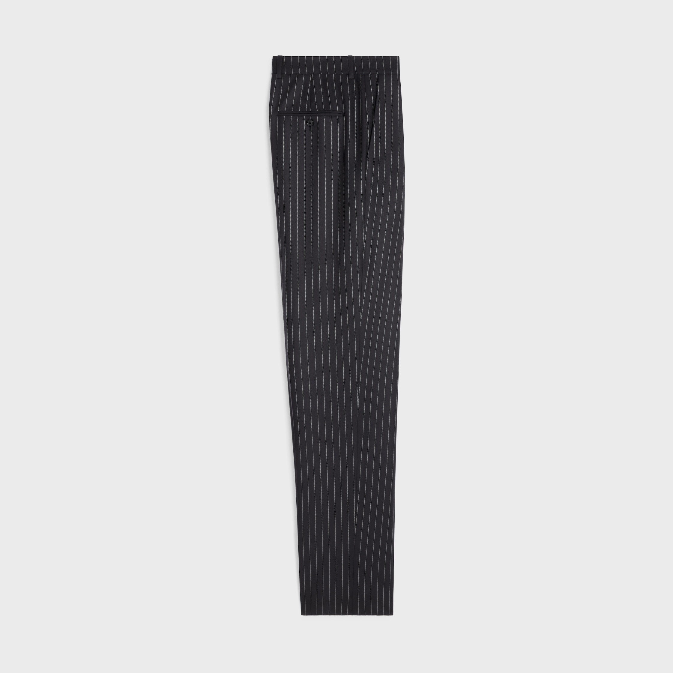 keith pants in striped wool gabardine - 2