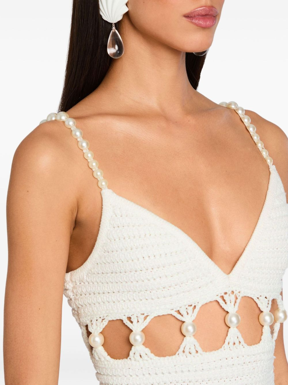 Marlo crochet mini dress - 5