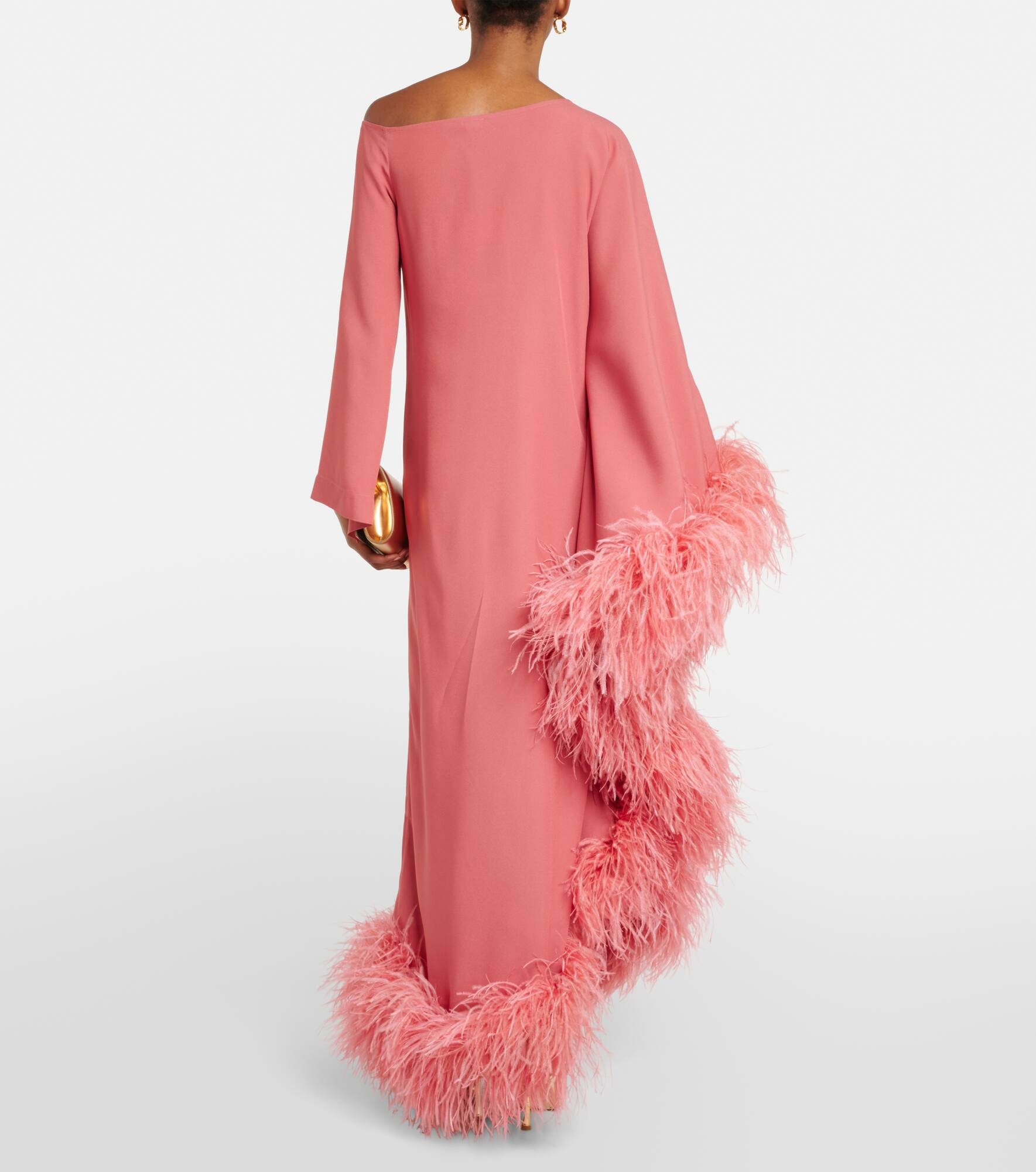 Ubud Extravaganza feather-trimmed gown - 3