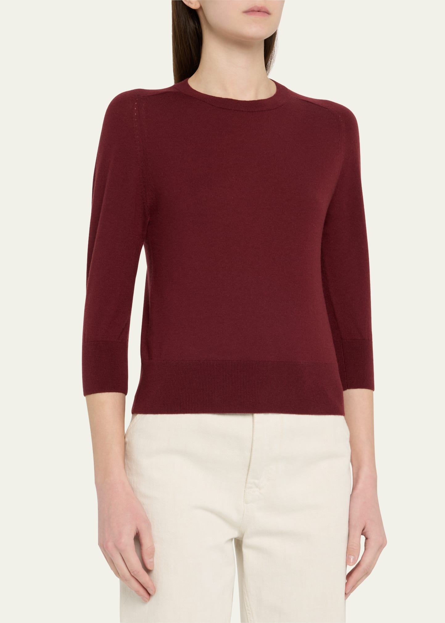 Girocollo Manica Neo Piuma Cashmere Sweater - 4