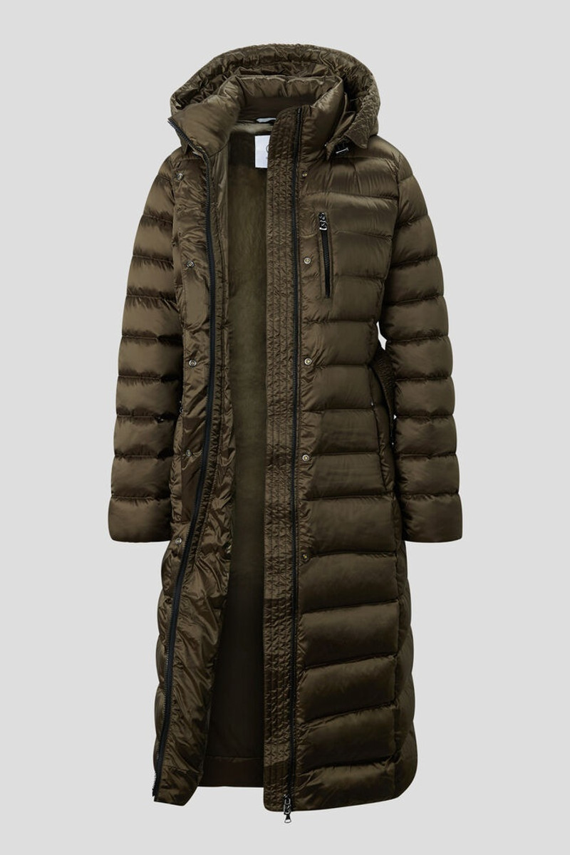 Nicole Down coat in Olive green 6