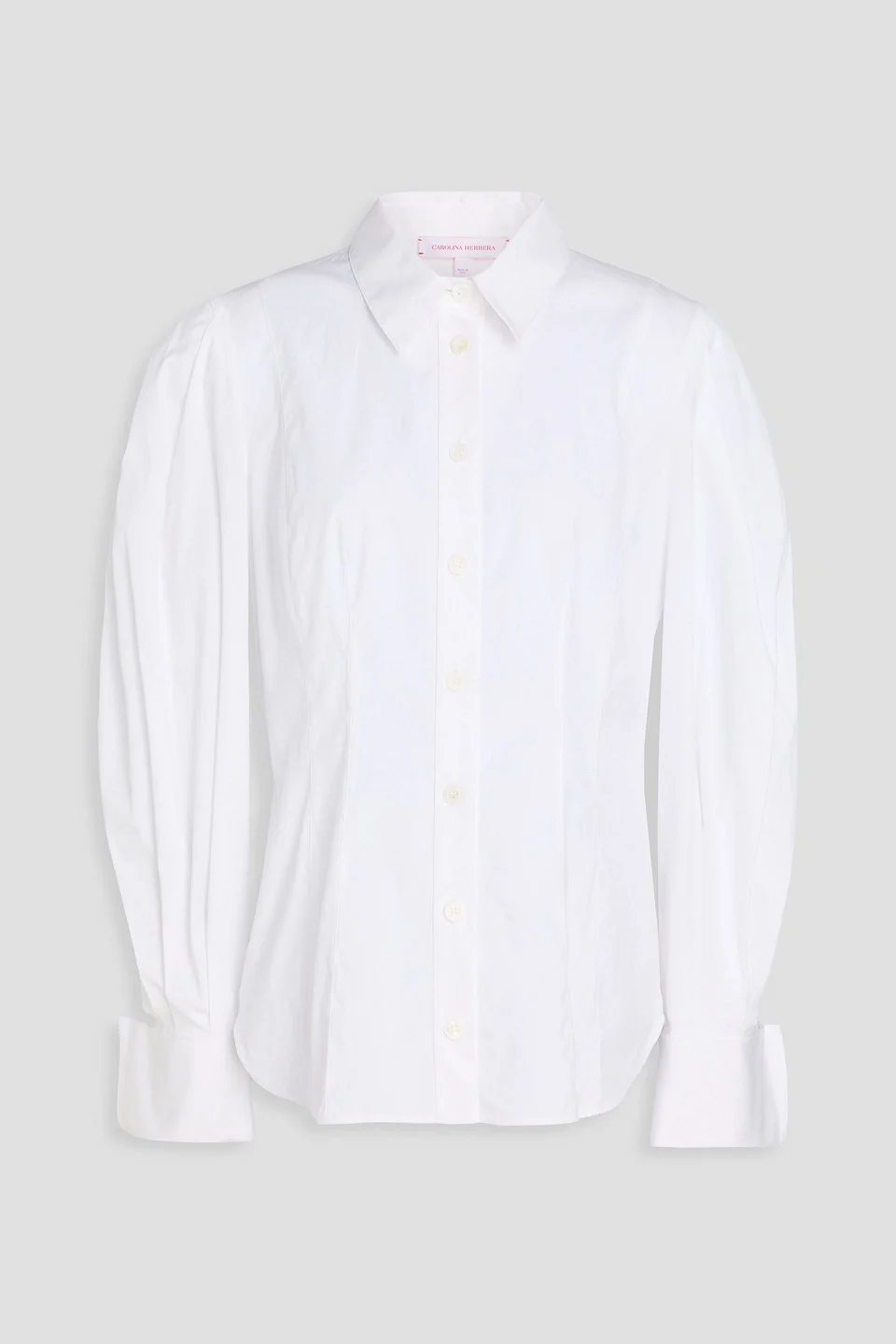 Cotton-blend poplin shirt - 1