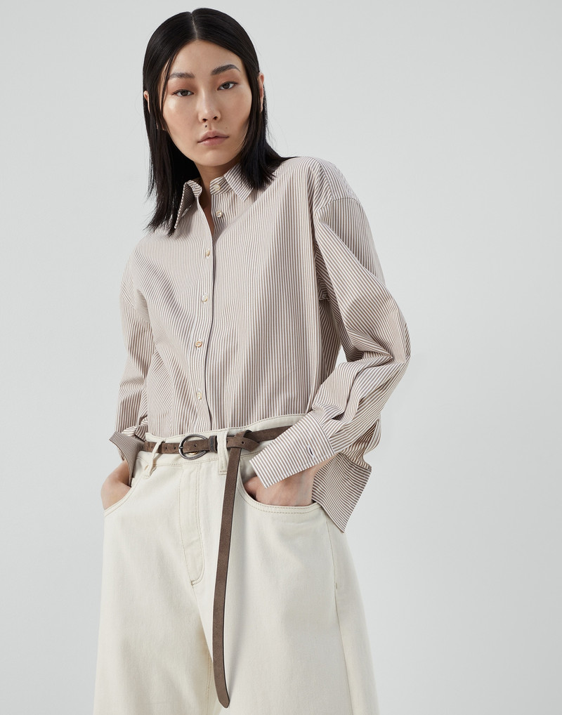 Brunello Cucinelli Suede belt with monili outlook