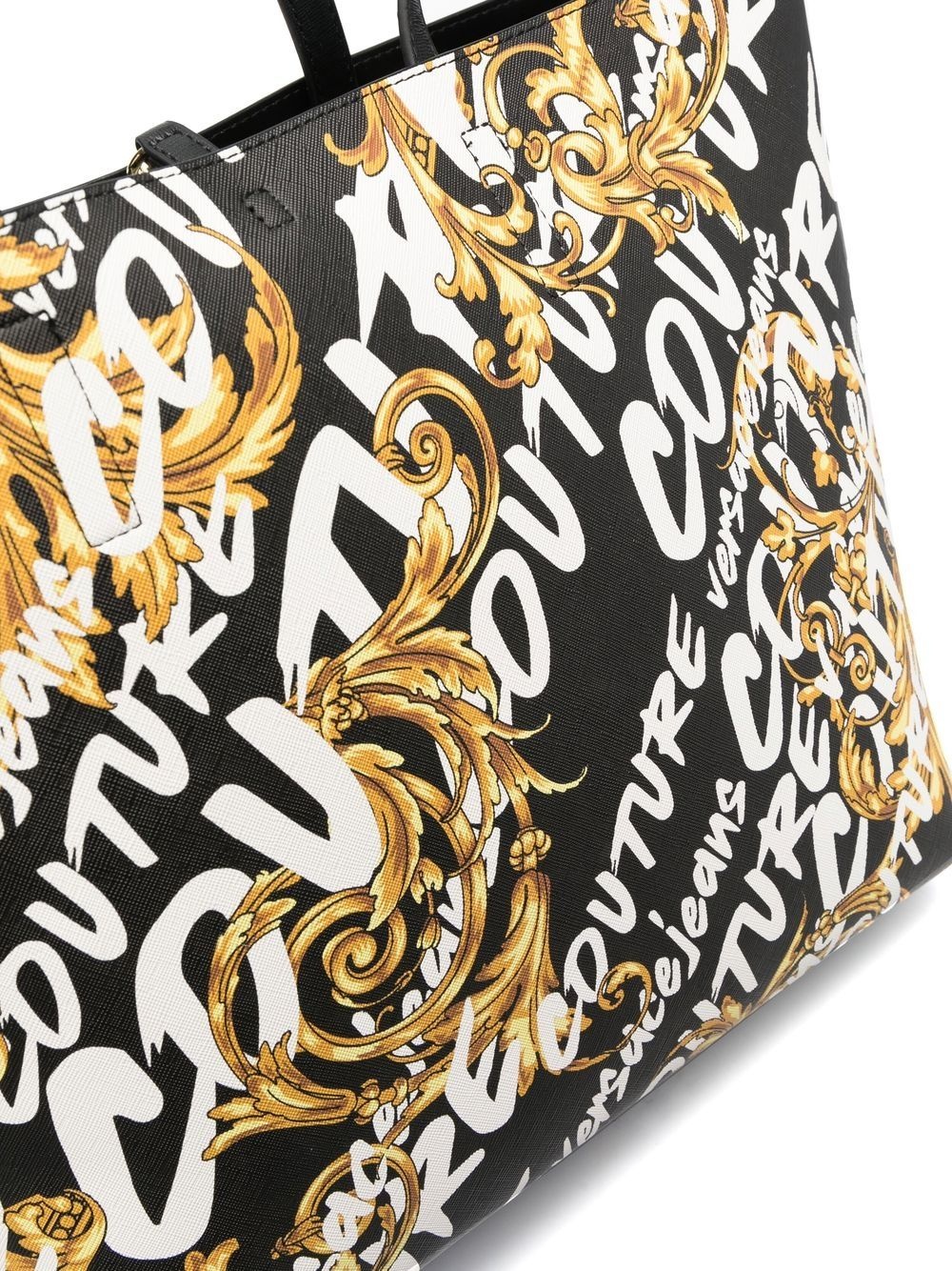 logo baroque-print tote - 4