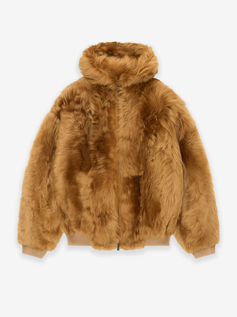 Shearling Hooded Bomber 1