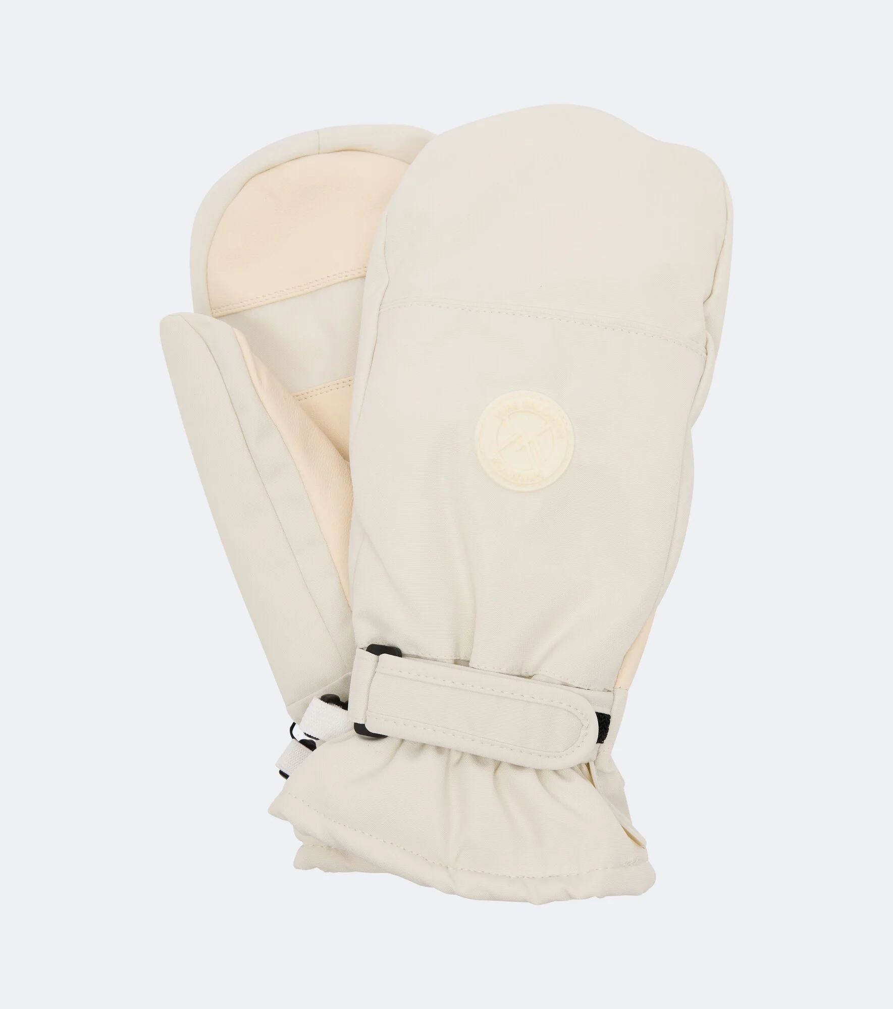 Leather-trimmed ski gloves - 1