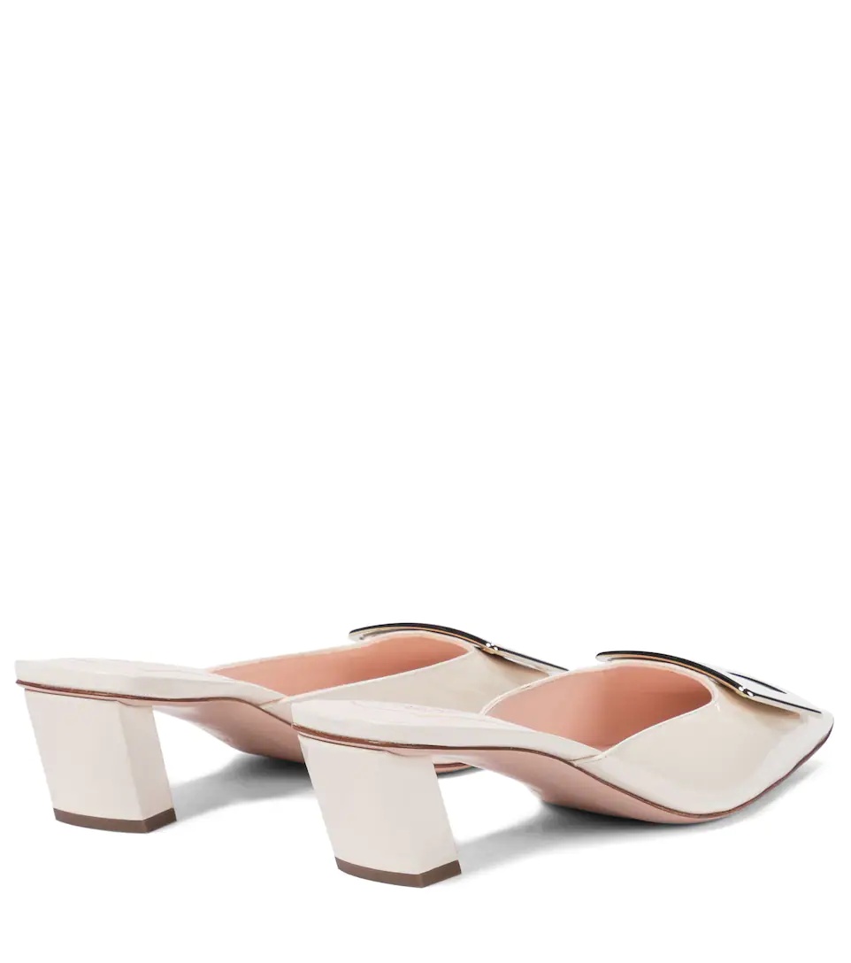 Belle Vivier 45 patent leather mules - 3