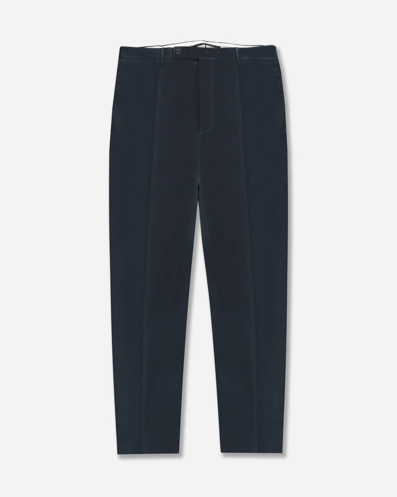 Regular fit cotton and cashmere trousers 1