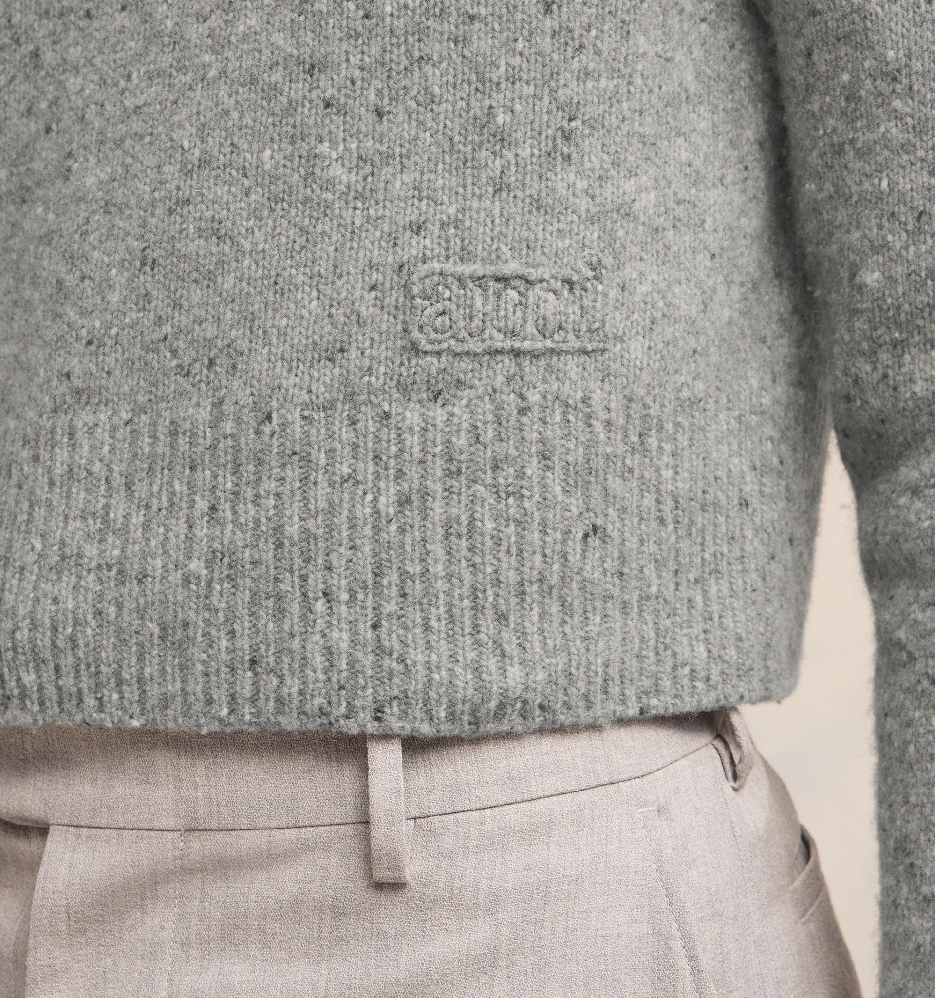 Ami Embroidery Crewneck Sweater - 7