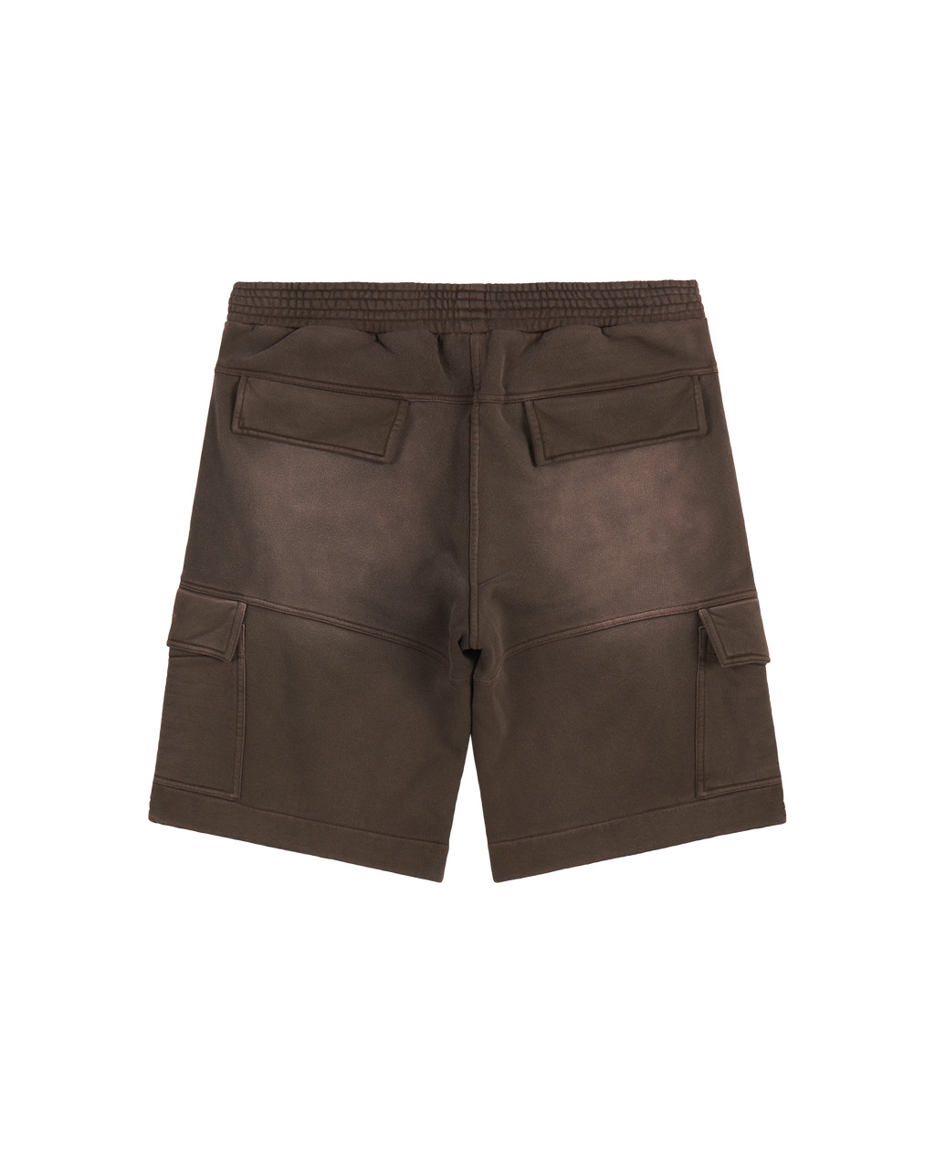 BROWN GARMENT DYE CARGO SHORTS - 2