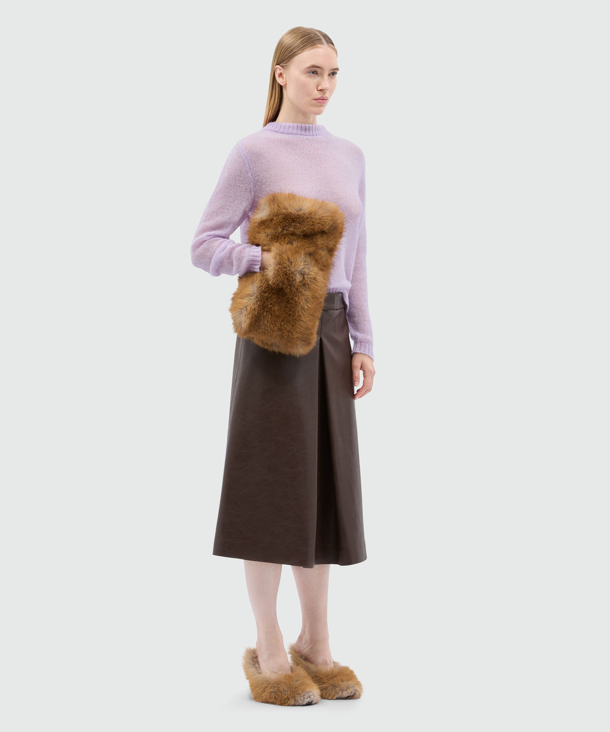 Lilac sweater in superlight mohair - 4