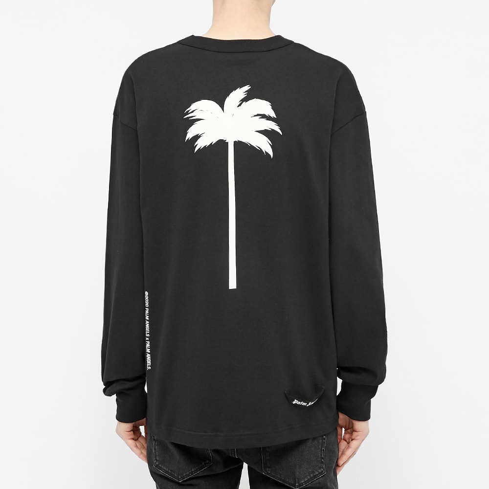 Palm by Palm Angels Long Sleeve Big Palm Back Print Tee - 5