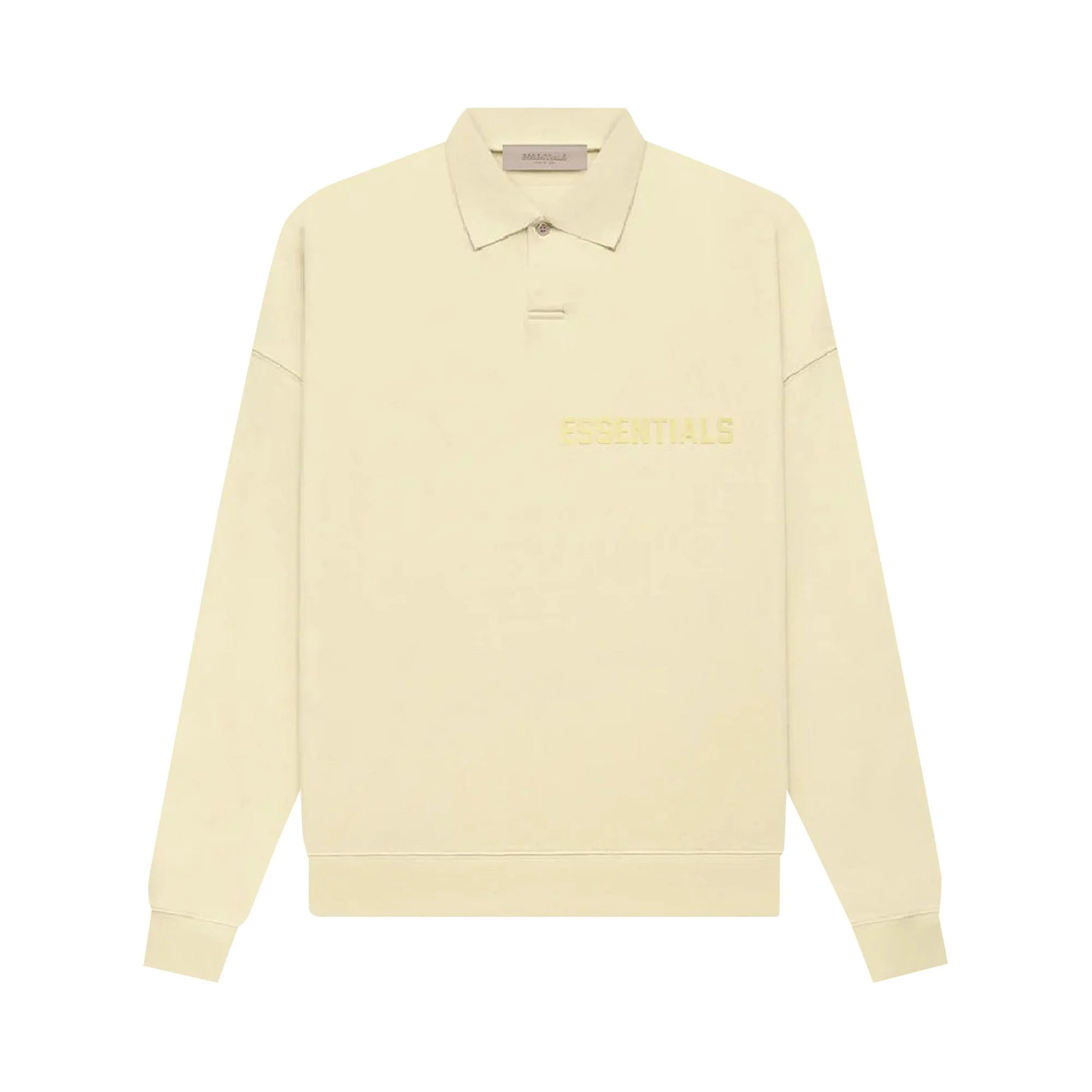 Fear of God Essentials Long-Sleeve Polo 'Canary' - 1