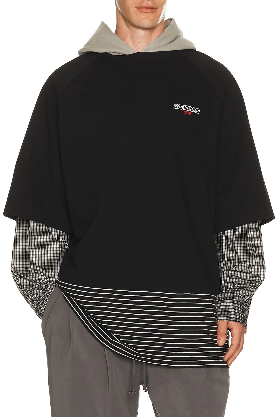 Multi-Layered Hoodie - 1