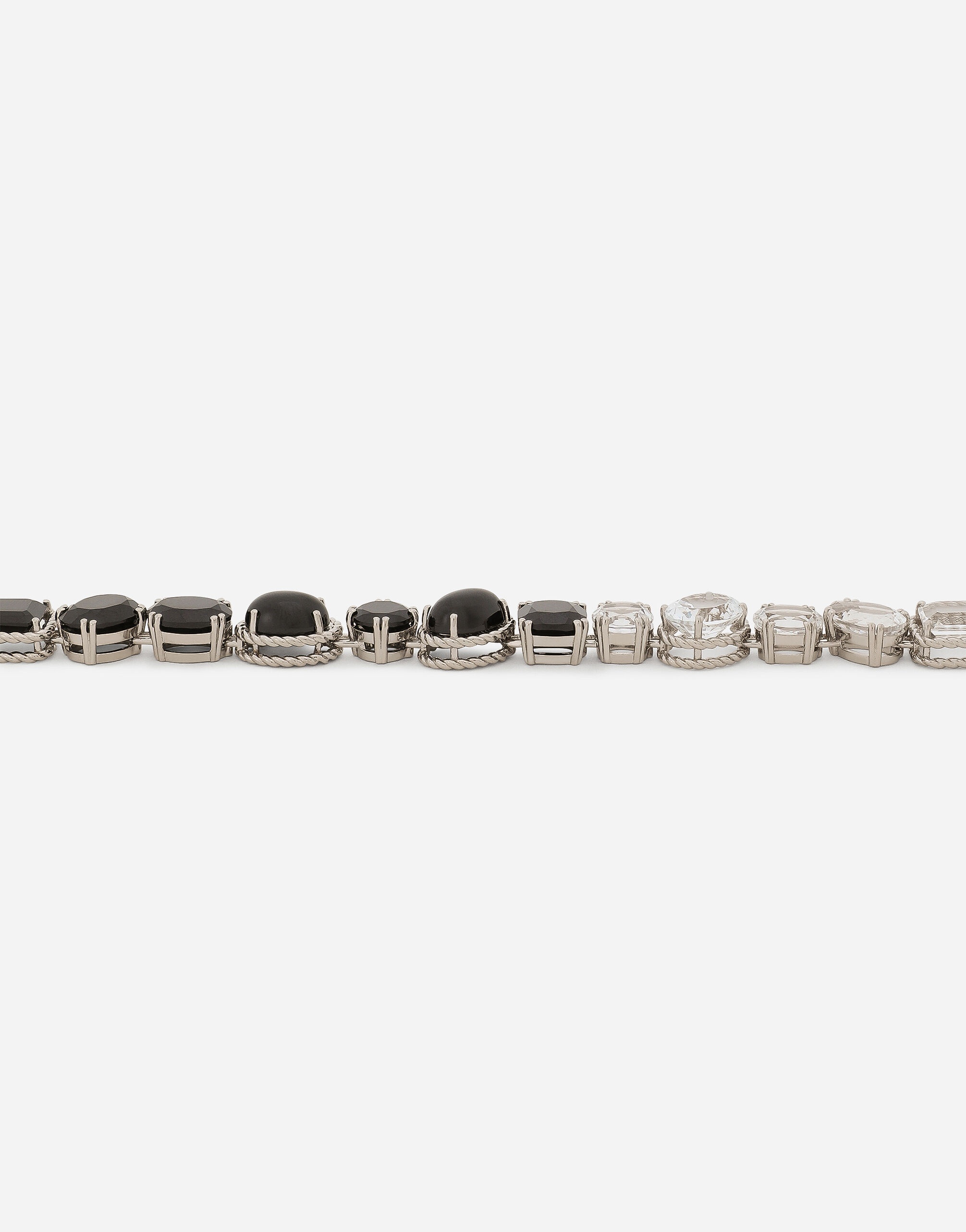 Anna necklace in white gold 18kt with spinels and topazes - 4