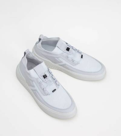 Tod's NO_CODE X IN LEATHER AND HIGH TECH FABRIC - WHITE outlook
