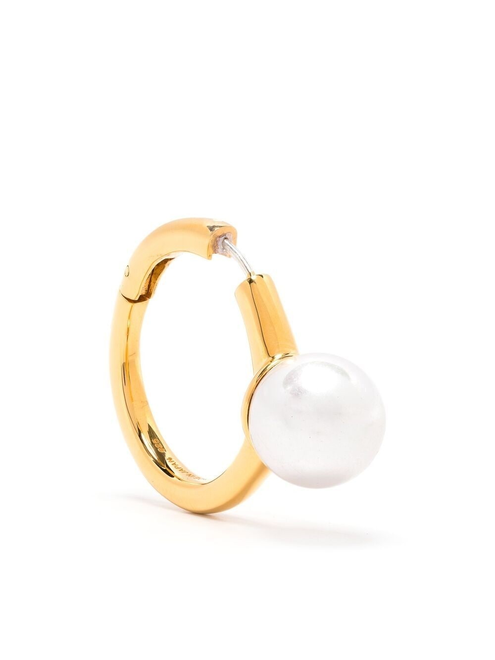 pearl-embellished single earring - 1