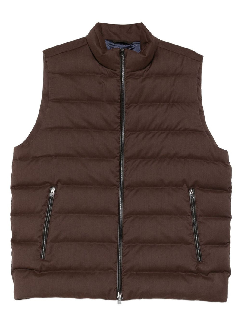 zip-up quilted gilet 1