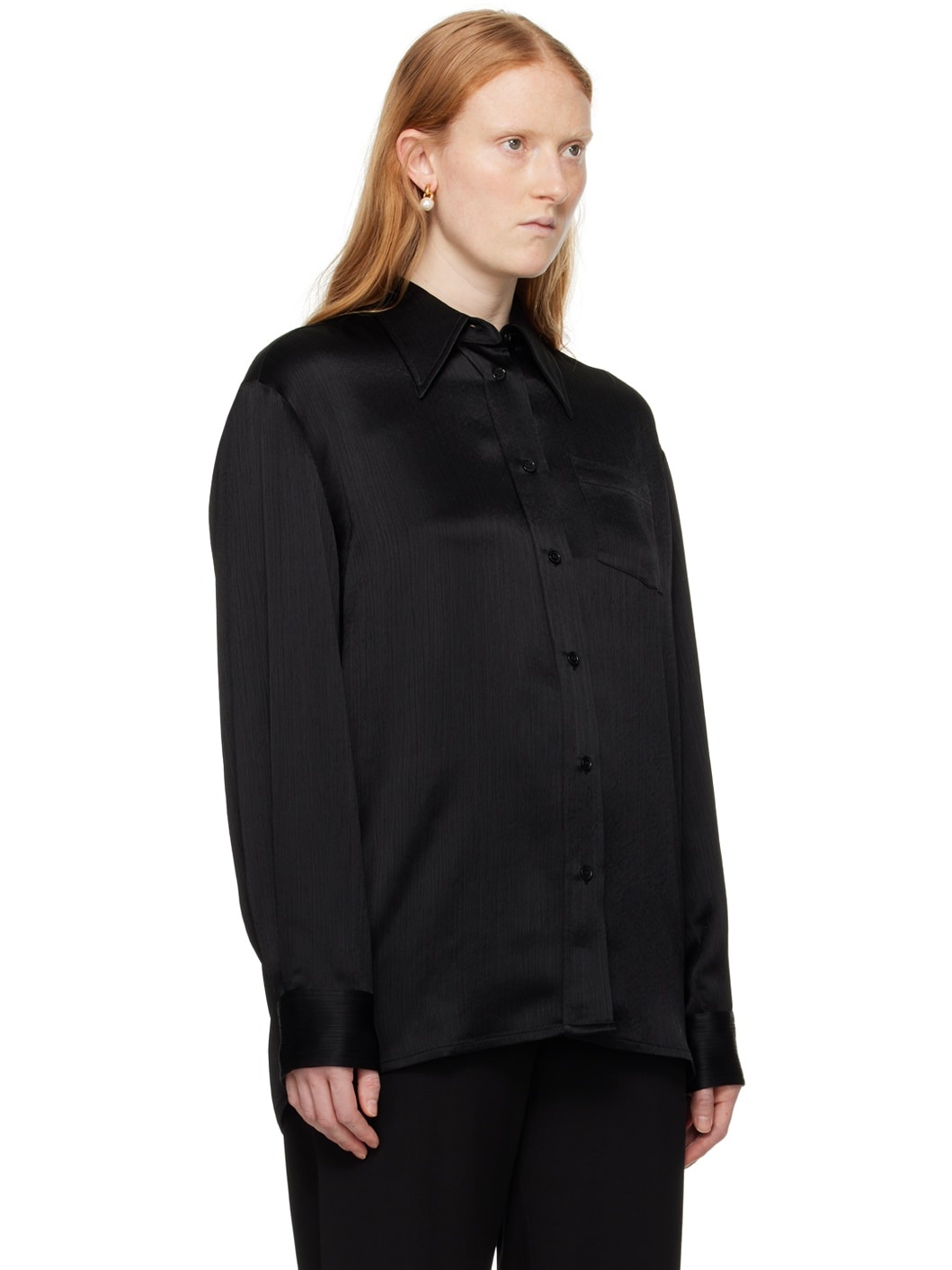 Black Straight Shirt - 2